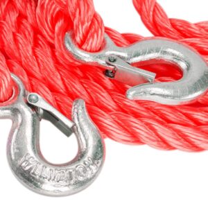 Vilkimo virvė PGW up to 4000 kg, braided with hooks, 4 m, Heavy Duty - Image 2