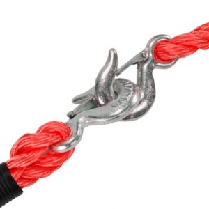 Vilkimo virvė PGW up to 4000 kg, braided with hooks, 4 m, Heavy Duty - Image 4