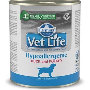 FARMINA Vet Life Diet DOG Hypoallergenic Duck & Potato - šlapias šunų maistas - 300 g