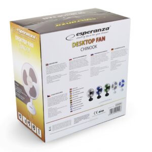 Esperanza EHF003WE, 12'' stalinis ventiliatorius, baltai pilkas - Image 2