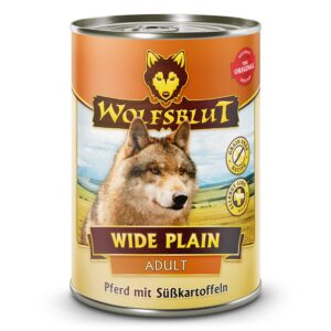 WOLFSBLUT Wide Plain Horse meat with sweet potatoes - drėgnas ėdalas šunims - 395g