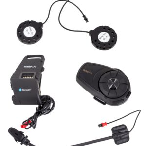 Sena 10S laisvų rankų įranga motociklininkams 4 kanalai 1600 m Juoda - Image 3