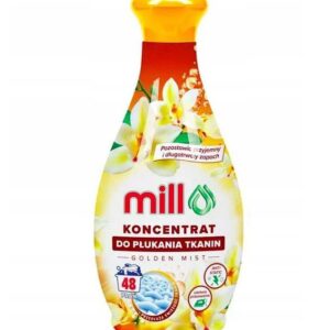 MILL Audinių minkštiklio koncentratas GOLDEN MIST 1,3 l, 48 skalbimai