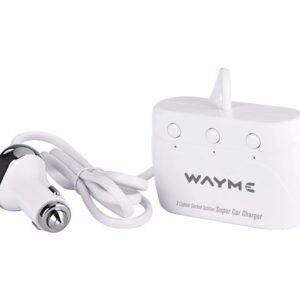 WAYME 3-socket cigarette lighter splitter  12/24V with switches + 2x USB QC3.0 + 2x USB 3.6A, cable 120 cm - Image 3
