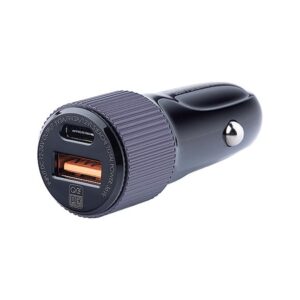 WAYME Automobilinis įkroviklis 12/24V, 36W USB-C PD + QC3.0