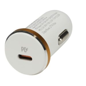 WAYME Automobilinis įkroviklis 12/24V, 27W USB-C PD, PPS