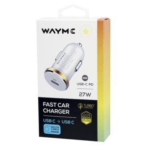 WAYME Automobilinis įkroviklis 12/24V, 27W USB-C PD, PPS - Image 3