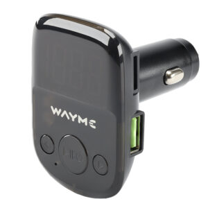 WAYME FM transmitter 12/24V + USB QC3.0 + Auto-ID, voltmeter & HandsFree
