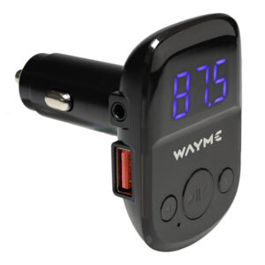 WAYME FM transmitter 12/24V + USB QC3.0 + Auto-ID, voltmeter & HandsFree - Image 3