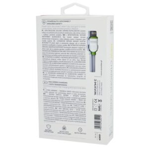 Wayme Charging & synchronisation cable , silicone flat, 200 cm, USB> Lightning - Image 4