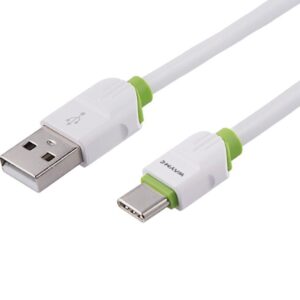 Wayme Charging & synchronisation cable , silicone flat, 200 cm, USB> USB-C