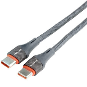 Wayme Charging and sync cable, microfiber braided, 100 cm, 100 cm, USB-C > USB-C PD, max. 65W