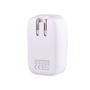 WAYME Mains charger 4x USB 4.4A, with LED light + adapters - plugs for EU, UK & USA sockets - Image 3