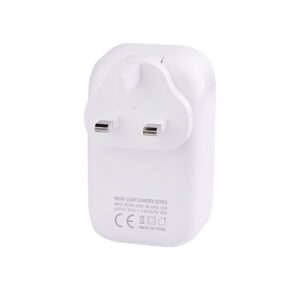 WAYME Mains charger 4x USB 4.4A, with LED light + adapters - plugs for EU, UK & USA sockets - Image 5