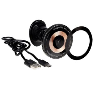 Wayme Magnetic air vent holder with 15W inductive charger + USB-C > USB-C cable 100 cm - Image 2