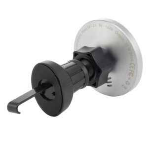 Wayme Magnetic aluminum air vent holder with 15W inductive charger + USB cable > USB-C 100 cm - Image 3