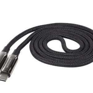 Wayme Charging and sync cable, braided microfiber, 100 cm, USB-C > USB-C PD, max 240W - Image 2