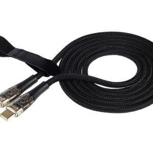 Wayme Mikropluošto pintas įkrovimo ir sinchronizavimo laidas, 120 cm, USB-C > USB-C PD, max 100W - Image 2