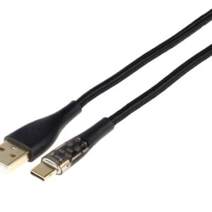 Wayme Mikropluošto pintas įkrovimo ir sinchronizavimo laidas, 120 cm, USB > USB-C, max 30W