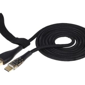 Wayme Mikropluošto pintas įkrovimo ir sinchronizavimo laidas, 120 cm, USB > USB-C, max 30W - Image 2