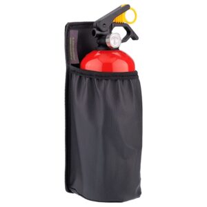 1kg fire extinguisher pocket with hook-and-loop strap, imitation leather