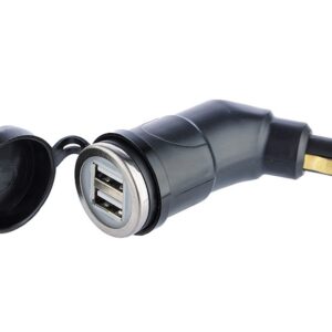 Automobilinis įkroviklis 2x USB 3.3A with DIN plug