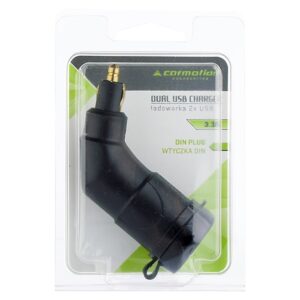 Automobilinis įkroviklis 2x USB 3.3A with DIN plug - Image 2