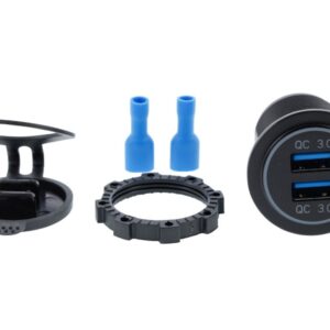 Built-in charger 2x USB QC3.0 with touch switch and backlight - Image 5