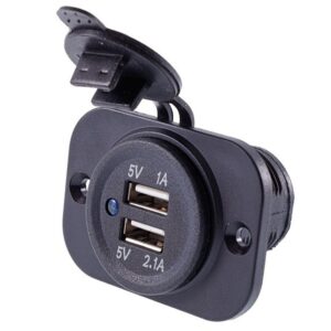 Built-in charger 2x USB 3.1A, 12/24V