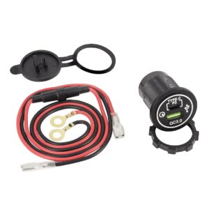 Built-in USB-C PD 30W + USB QC3.0 18W charger + 60cm cables, 12/24V power supply - Image 2