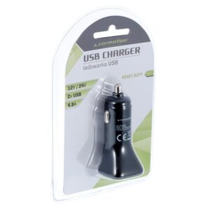 Automobilinis įkroviklis 2x USB , 4.8A, for 12/24V cigarette lighter - Image 5