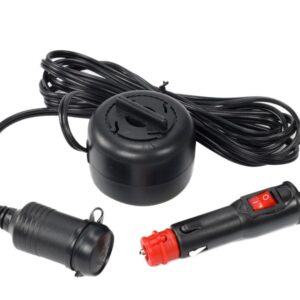 Cigarette lighter socket extension 300 cm with reel, EURO/DIN socket with switch - Image 3