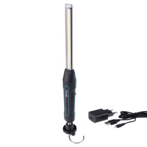 Super thin rechargeabe workshop lamp, COB LED 10W 800 lm + LED 3W 200 lm, IK08, IP67, with magnet - Image 3