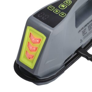 Air compressor DC 12V, AC 230V, 10 BAR, automatic with digital pressure gauge and LED flashlight - Image 4