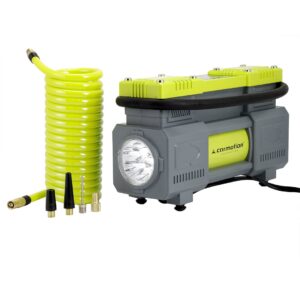 12V double piston air compressor, 10 BAR, automatic, 4 adapters - Image 3