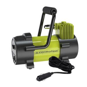 Piston air compressor 12V, 10 BAR, 40L / min, spiral hose 400 cm with analog pressure gauge, 4 adapters - Image 2