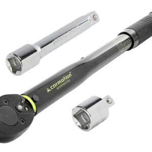 Dinanometrinis raktas 28-210 Nm, 1/2" + adapter 1/2" > 3/8" + extension 125 mm, su kalibravimo sertifikatu