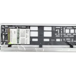 Automobilio numerio rėmelis, brushed steel imitation - Image 3