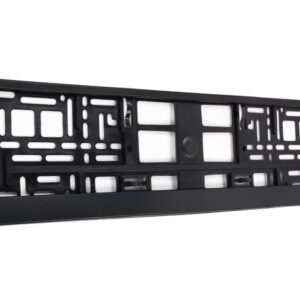 Automobilio numerio rėmelis with a wide strip, black, flexible