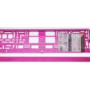 Automobilio numerio rėmelis, metallized, pink - Image 3