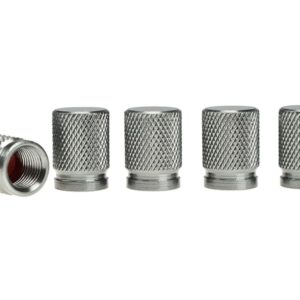 Aluminium ratlankių ventilių dangteliai, 5 vnt, gunmetal color