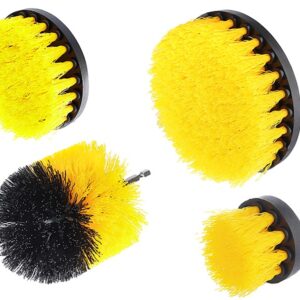 Drill brush set, 4 vnt