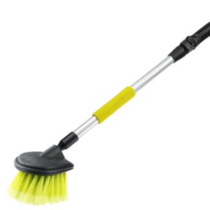 Šepetys pajungiamas prie žarnos 12x11 cm with 50 cm handle and valve