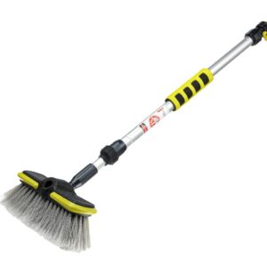 Šepetys pajungiamas prie žarnos 20 cm / 8" with telescopic handle 65 - 100 cm and valve