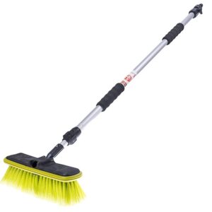 Šepetys pajungiamas prie žarnos 25 cm / 10" with telescopic handle 95 - 165 cm and valve