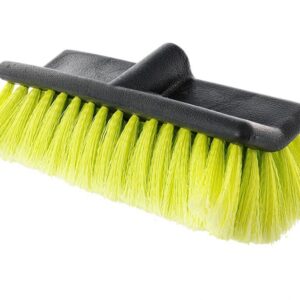 Angled water flow brush 25 cm / 10" with telescopic handle 110 - 170 cm and valve - Image 2