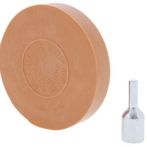 Rubber disk, diam. 88 mm, thread M8