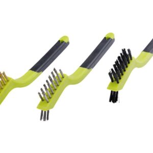 Set of 3 brushes - nylon, brass, stainless steel - Image 2