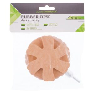 Rubber disk for adhesives, diam. 90 mm, serrated, M8 thread - Image 4