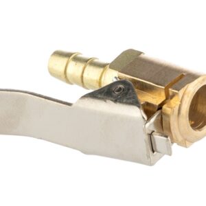 Wheel inflation nozzle for 6 mm hose, brass